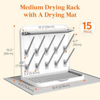 Lifewit 10-Hooks Baby Bottle Drying Rack - Image 5