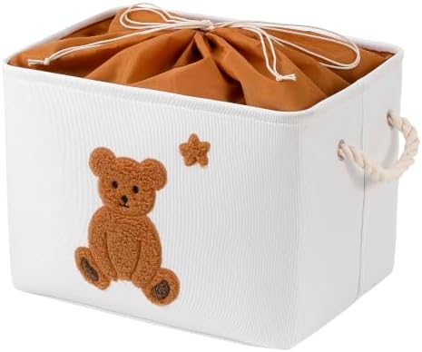 Large Toy Storage Box, Stuffed Animal Storage Baby Toddler Toys Basket Bear by INough