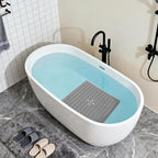Anti-Slip Bathtub Shower Mat 21×21 Inch Opaque Gray - Image 4