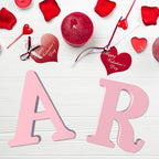 6 Inch Pink Wood Letters Unfinished Wood Letters - Image 3