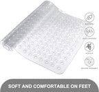 TEESHLY Bath Mat for Tub & Shower, Non Slip Soft Bathmat - Image 4