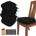 BUYUE Thickened 2.5" Dining Chair Cushions Set of 6, U-Shape High Density Foam by BUYUE