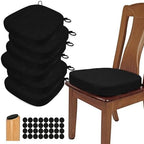 BUYUE Thickened 2.5" Dining Chair Cushions Set of 6, U-Shape High Density Foam by BUYUE