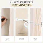 RTZEN Metal Curtain Tiebacks, Drapery Holders - Image 7