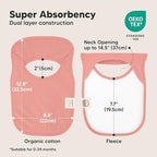 KeaBabies 8-Pack Bibs for Baby Girls, Pullover Baby Bibs - Image 3