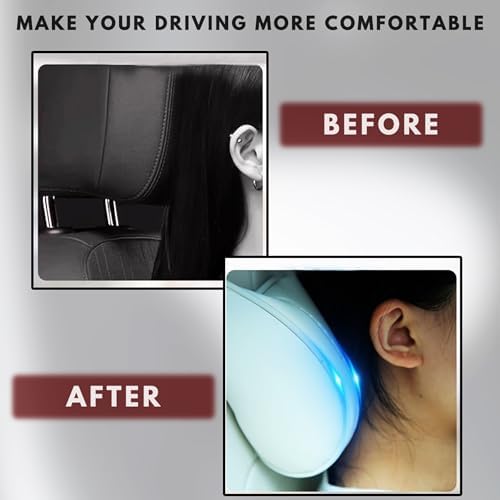 Car Headrest Neck Pillow Support Ergonomic, - Image 3