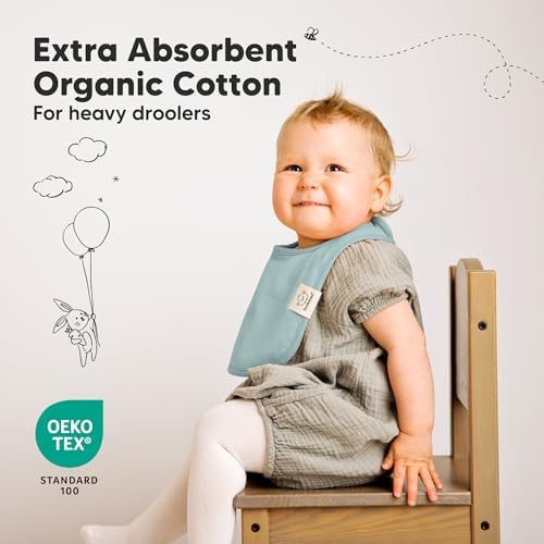 KeaBabies 8-Pack Organic Baby Bibs - Image 5