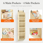 Lifewit 1 Pack Over the Door Organizer, 6 Section Hanging Storage - Image 3