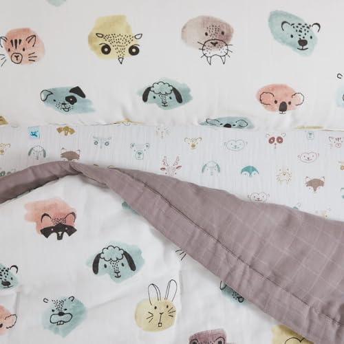 Little Unicorn Toddler Bedding 3-Piece Set | Includes Comforter, Crib Sheet & - Image 4