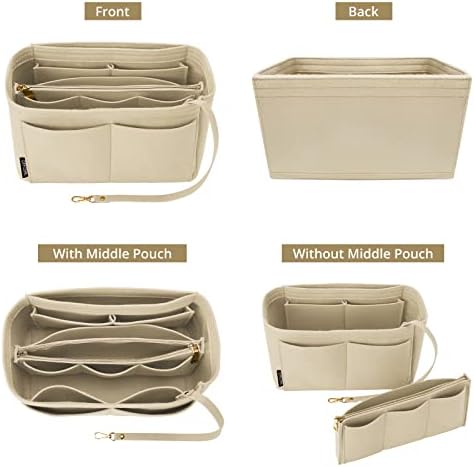 OPPOSHE Purse Organizer Insert for Handbags, Softened Felt Bag Insert Organizer - Image 6