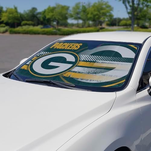 Fanmats NFL Windshield Sun Auto Shade, Sun Shield Sun Visor Accordion tri-fold - Image 2
