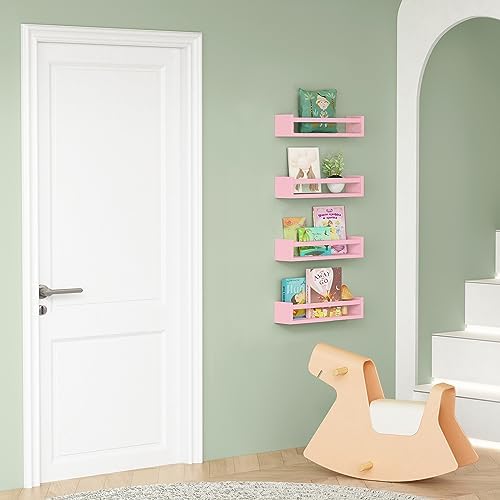 Forbena Pink Nursery Floating Shelves - Image 5