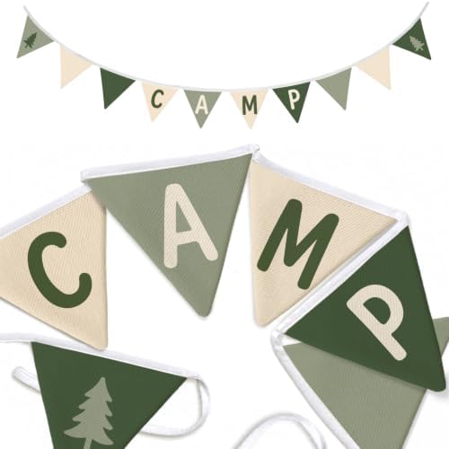 Camping Classroom Nursery Decor Banner Summer Camp Garland Flags by Unknown