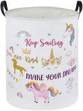 Essme Kids Laundry Basket, Unicorn Hamper Collapsible Waterproof Storage Bin by ESSME