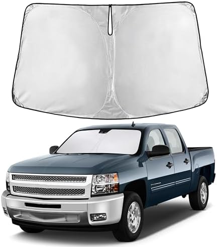 EcoNour Windshield Sunshade for Chevy Silverado/GMC Sierra 2007-2012 by EcoNour