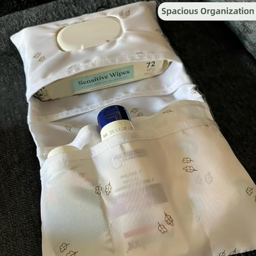 Baby Diaper Bag Organizer, Compact & Foldable Small Diaper and Wipes Pouch - Image 5