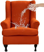 CRFATOP Wingback Chair Covers Wing Armchair Slipcovers by CRFATOP