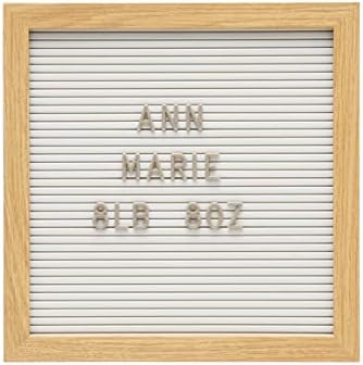 Kate & Milo 10" x 10" White Wooden Letterboard Set by KateMilo