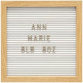 Kate & Milo 10" x 10" White Wooden Letterboard Set by KateMilo