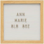 Kate & Milo 10" x 10" White Wooden Letterboard Set by KateMilo