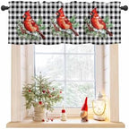 Vandarllin Christmas Kitchen Curtains Valances by VandarllinHomeKitchenDecor