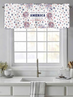 Vandarllin 4th of July Kitchen Curtains Valances - Image 2