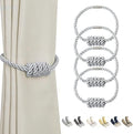 BEL AVENIR Magnetic Curtain Tiebacks 4 Pack Hand-Woven Curtain Ties by BELAVENIR