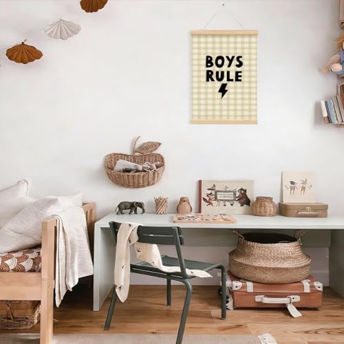 Playroom Decor, Kids Rule Wall Art Framed Poster, Boys Room Decor, Kids - Image 5