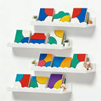 Nursery Book Shelves, Scalloped Wall Bookshelf by Unknown