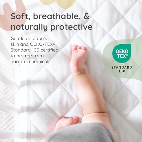 Margaux & May Crib Mattress Protector, Oeko-TEX® Certified - Image 3