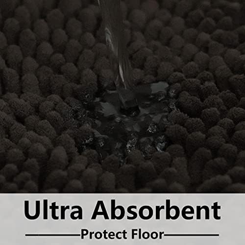 Bathroom Rugs Sets 2 Piece, Extra Soft Chenille Bath Mat Ultra Absorbent - Image 6