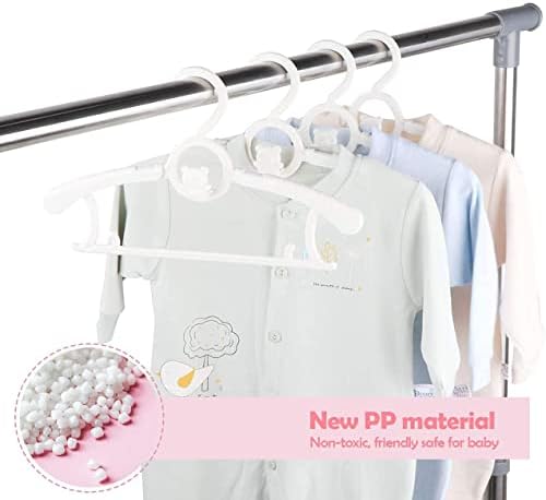 Baby Clothes Hangers 20 Pack, Plastic Kids Hangers Space Saving - Image 6