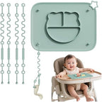 1 Pack Silicone Mat for Babies, Baby Placemat Built-in Suction Base and by Cathill