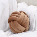 Petrella Coffee Brown Knot Pillow Ball, 8 Inch Decorative Pillow by Petrellatoy