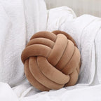 Petrella Coffee Brown Knot Pillow Ball, 8 Inch Decorative Pillow by Petrellatoy