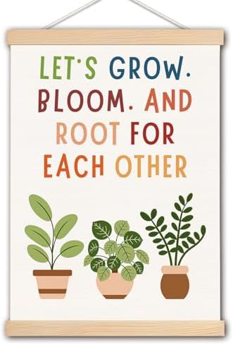 DNEULYR Motivational Wall Decor, Let's Grow Bloom and Root by Unknown