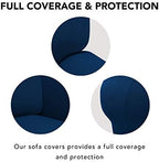 PureFit Stretch Loveseat Covers Fleece Couch Covers - Image 3