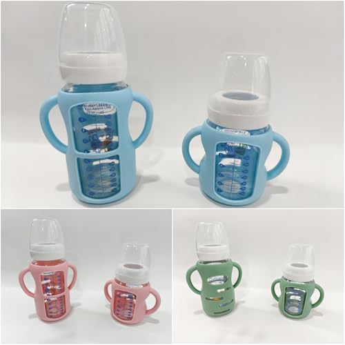 3 Pack Silicone Sleeves for Dr.Brown's Wide Neck 5 OZ Glass Bottles - Image 3