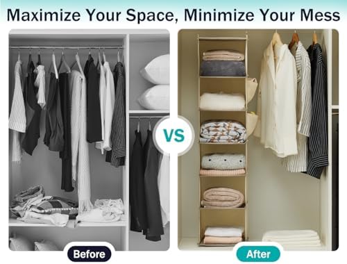 YOUDENOVA Hanging Closet Organizer and Storage, 2 Packs - Image 7