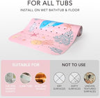 PRATIQUE Kids Bath Mat for Tub Non Slip，40 X 16 Inch Extra Long Kids Bathtub - Image 6
