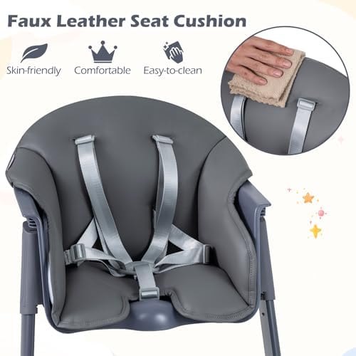 BABY JOY Baby High Chair, Body Washable Highchair - Image 5