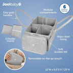 Jool Baby Tag-Along Diaper Caddy – Nursery Storage Organizer - Image 2