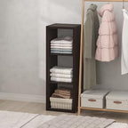 Furinno Cubic Extra Thick 3-Cube Closet Organizers and Storage, Dark Oak by Furinno-FitsYourSpaceFitsYourBudget