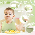 Mepase Silicone Bibs for Baby Waterproof Silicone Bib - Image 3