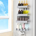 HuggieGems 4 Pack Silver Magnetic Spice Rack Organizer by HuggieGems