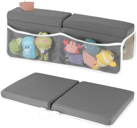 Baby Bath Kneeler and Elbow Rest Pad Set, Dark Gray by YUFIXO