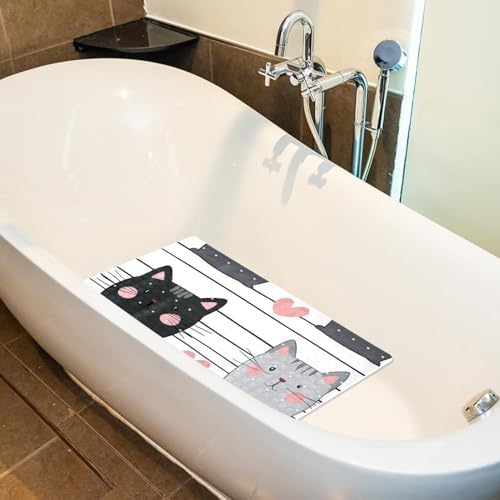 Non Slip Bathtub and Shower Mat 26.8x15.1 inch, Bath Mat - Image 5