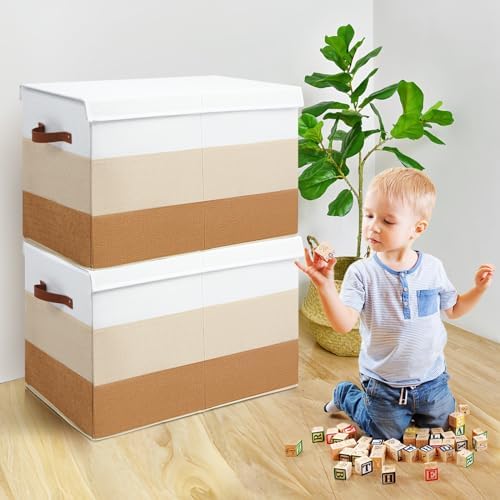 Large Toy Storage Box Chest for Kids, Sturdy Toy Box Bin Baskets - Image 5
