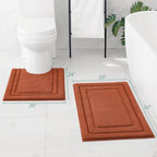 HOMEIDEAS Bathroom Rugs Sets 2 Piece, Super Soft and Absorbent Non Slip - Image 2