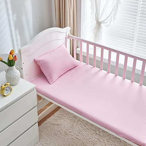 3 Pieces Crib Bedding Set Baby Ruffle Quilted Comforter - Image 5
